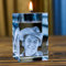 Personalisierter 3D-Kristall-Kerzenhalter Mit Foto, Individuell Gravierter Kristallkandelaber Mit Ihrem Eigenen Bildtext, 3D-gravierter Kerzenständer, Kristallkerzen, Teelichthalter For Familie(5X5X10