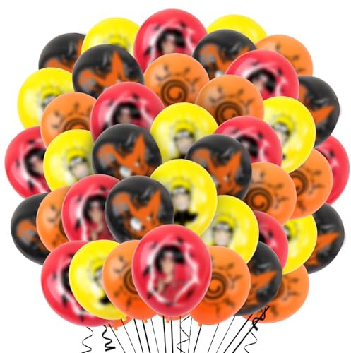 48 Stück Naru Ballon, Naru Geburtstag, Naru Dekoration, Naru Geburtstag Dekoration, Luftballon Deko, Geeignet für die Dekoration von Kindergeburtstagen und Mottoparty Dekorationen