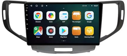 Android 13 2 DIN Car Radio Stereo para Honda Spirior Accord 8 Acura TSX 2007-2012 9 Pulgadas Autoradio con WiFi GPS Rear View Camera RDS FM BT DVR SWC Ventilador de refrigeración(2+32G)
