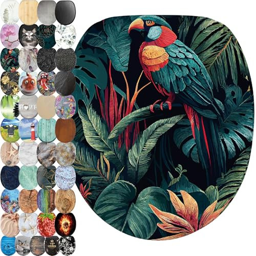 Sanilo Toilet Seat, Great Range of Colorful Toilet Seats, Stable Hinges, Easy to Mount (Exotic)
