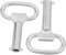 Gadpiparty 2Pcs Multi Functional Metal Utility Keys for Electric Cabinet Gas Water Valve Radiator Bleeding Compact Design for Convenient Carrying and Versatile