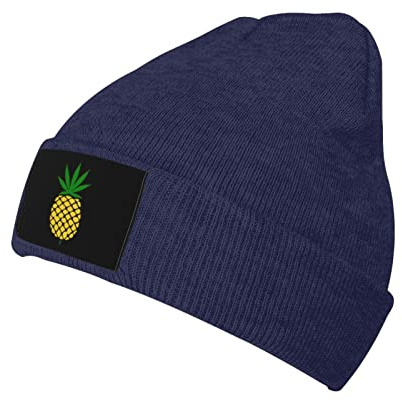 Foglia di Erba di Ananas Uomo Donna Berretti Invernale Comodo Cappello in Maglia Antivento Berretto in Maglia per Corsa All'Aperto Sci