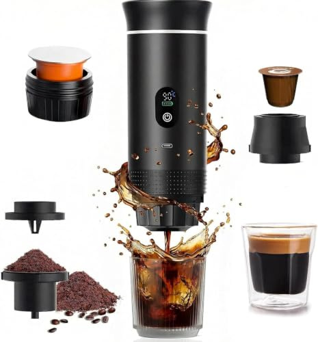 3 En1 Machine à Café Portable de Voyage,pour RV, camping,randonnée, bureau