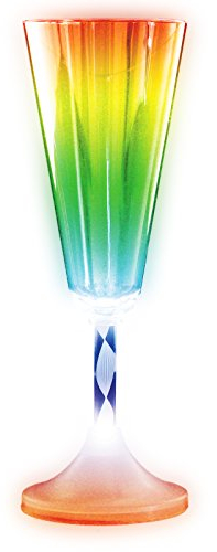 Light Up Flashing Champagne Glass (3 Pack)