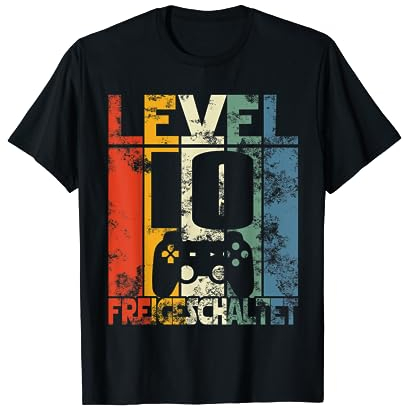 Level 10 Geburtstag Junge Jungen Lustig 10er Geburtstag T-Shirt