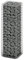 WIFESE Panier de Gabion avec Couvercle Fil Galvanisé 100x30x30 cm Argenté Lit Surélevé à Gabion Parterre de Fleurs Jardin Parterre de Fleurs Plantes Terrasse Mur en Gabion Décoration Extérieure