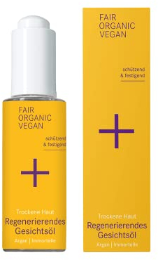 i+m® Regenerierendes Gesichtsöl 30ml · Veganes Gesichtsöl mit Bio-Arganöl · Straffend & feuchtigkeitsspendend · Beruhigendes Gesichtsöl für trockene Haut · 100% BIO Naturkosmetik