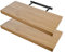 Etrexonline Estante de Pared 80x25x4cm Color Roble, Balda Flotante Pared de Madera Fijación Invisible, Estantes de Almacenamiento Decorativos, Ideal para Salón, Habitación, Pasillo, etc..(2pz)