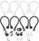 Fokelyi Anti-Lost Ear Hooks, 4 Pairs Compatible for AirPods Pro 2, 2 Pairs Silicone Soft Ear Hooks Tips (Black White)