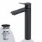 AM.PM Einhebel-Waschtischarmatur Hoch, kratzfester Wasserhahn, Waschbeckenarmatur, leicht zu reinigen, Auslaufhöhe 231mm, für Aufsatzwaschtisch geeignet, Schwarz matt (X-Joy FXA92222)