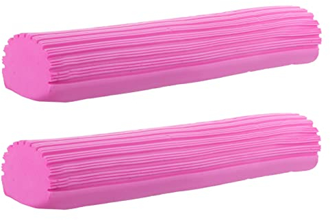 CIYODO 2 Pezzi Testa Di Ricambio Mop Accessori Verdi Spugna Mop Pva Mop Collodio Rosa Assorbe Acqua