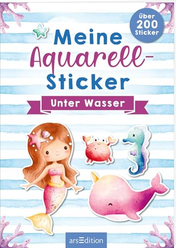 Meine Aquarell-Sticker – Unter Wasser: Über 200 Sticker | Stickersammlung ab 4 Jahren