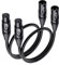 Cable Matters 2-Pack Premium XLR to XLR Microphone Cable 0.3m, XLR Cables, Mic Cable, XLR Cable