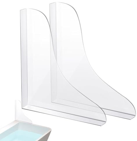 Spritzschutz für Dusche, Eck-Spritzschutz für Badewanne Transparent | Abnehmbarer Spritzschutz Badewanne, Spritzschutz für Badewanne transparent, Spritzschutz für Dusche aus transparentem Acryl PE