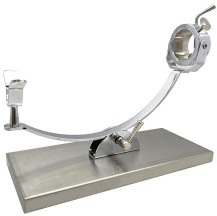 FERRETERIA LEPANTO Jamonero Profesional Giratorio y basculante, Soporte jamonero con Base de Acero Inoxidable Modelo Serrano (Sin Set de Corte)