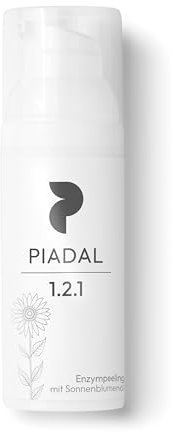 PIADAL Enzympeeling mit Sonnenblumenöl – Sanfte Hautreinigung und Peeling für strahlende Haut – 50ml