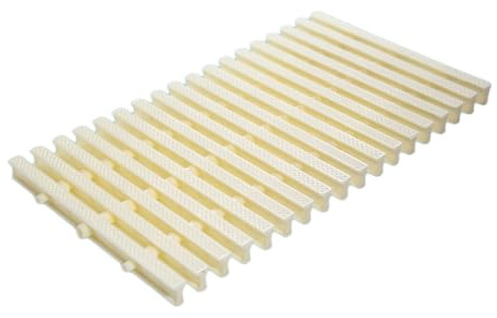 Grille débordant de cours d'eau Drain de piscine en plastique emboîtable Grille de trop-plein Couleur os 15-30 cm x 100 cm (15 x 100 cm/1 pièce)