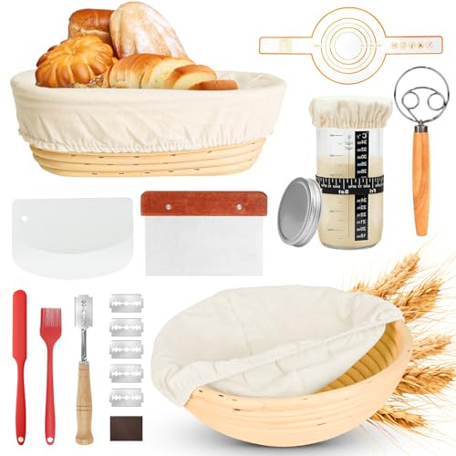 10 Pezzi Cestino Lievitazione Pane, Accessori per La Cottura Del Pane