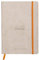 RHODIA 117745C - taccuino mOrobido Bullet Journal Goalbook Beige - A5 14,8X21cm - Puntinato DOT - 240 pag. - Carta Clairefontaine AvOroio 90g/m² - 2 nastri, chiusura con elastico - Simil Cuoio
