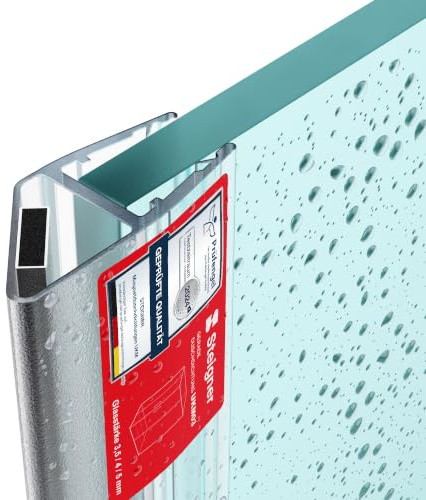 STEIGNER Magnetduschdichtung UKM03 173 cm (1 Stk.) Duschdichtung | Fünfeck-, Rund-, Nischen- oder Viertelkreisdusche mit Duschtür 3,5-5 mm Perfekte Passform, Wasserdicht, Einfache Montage