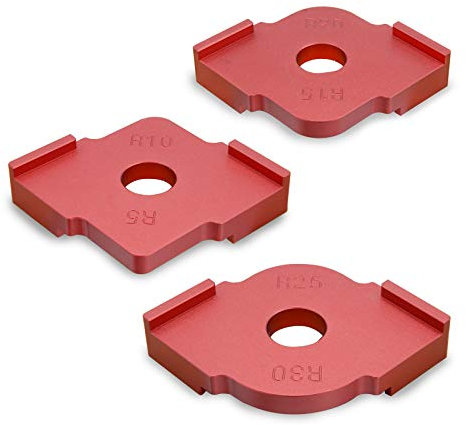 Set of 3 Radius Jig Router Templates Aluminium Alloy Radius Corners R5 R10 R15 R20 R20 R30