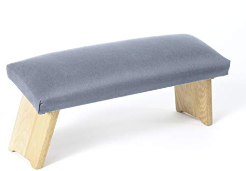 Lotuscrafts Meditationsbank Klappbar Dharma mit Gepolsterter Sitzfläche - Made in Europe - Yoga Hocker aus Holz - Kniesitz Meditationsbank für eine Tiefe Meditation