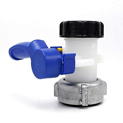 IBC Tote Tank Butterfly Ventil Ablaufadapter DN80 Innendurchmesser 75 mm / 62 mm IBC Tote Tank Ventil Schlauch-Armaturen Adapter Ablauf-Adapter Teile Garten Wasserhahn Auslass Schlaucharmatur