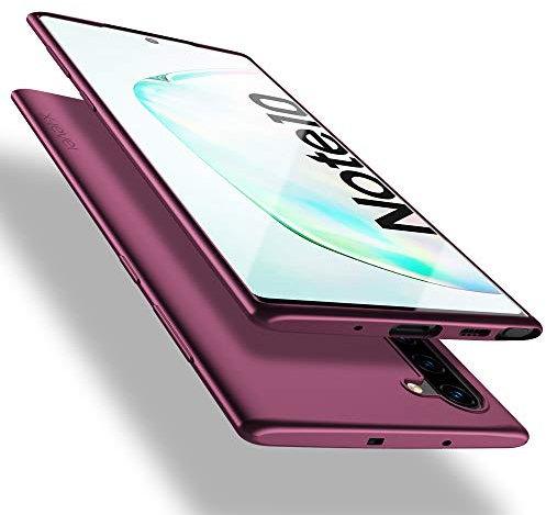 X-level für Samsung Galaxy Note 10 Hülle, [Guardian Serie] Soft Flex Silikon Premium TPU Echtes Telefongefühl Handyhülle Schutzhülle Kompatibel mit Galaxy Note10 6,3 Zoll Case Cover - Weinrot