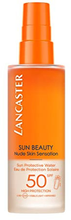 LANCASTER Sun Beauty Sun Protective Water LSF 50, Sonnenschutz-Spray, Zwei-Phasen-Formel, fettet nicht, 150 ml