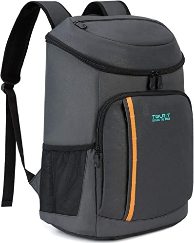 TOURIT Mochila Térmica Bolsa Térmica 28 Litros Impermeable Porta Almuerzo Hombre Mujeres Bolsa Nevera Isoterma para Camping/Picnic/Barbacoa/Eventos Deportivos