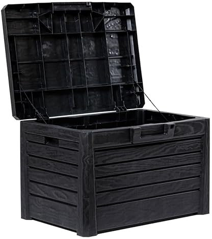 Toomax Coffre compact Florida 120L, en plastique extérieur, 73 x 50,5 x 46,5 cm, Art. 158 (anthracite)