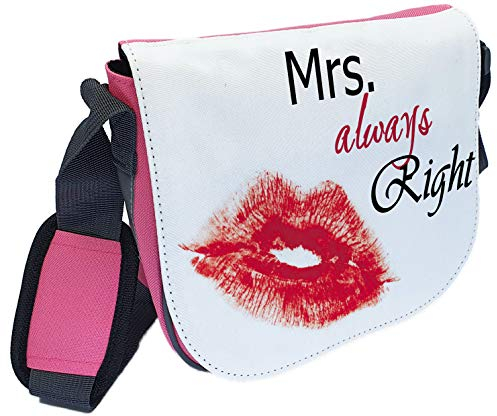 CreaDesign, Kindergartentasche Rosa mit (Wunsch) Name personalisiert, ideale Tasche für Kindergarten und Kindergrippe, Größe 20 x 19 x 8 cm, Motiv Kussmund