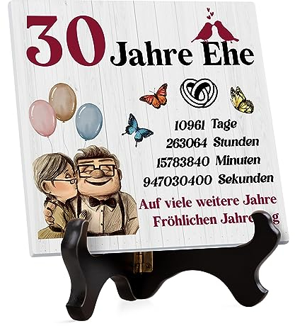 30 Jahrestag Geschenk für Ihn Sie, Perlenhochzeit Geschenk-Acryltafel, 30 Hochzeitstag Geschenke für Männer Frauen, 30 Jahrestag Geschenk, Perlenhochzeit Deko, Geschenke zur Perlenhochzeit