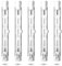 Luxvista R7S 78mm 80W Halogenbirne Dimmbar, J78 T3 Linear Halogenbleistiftlampe 1390lm Rampenlicht für Stehlampen, Landschaftslichter, Sicherheit, Straßenlaternen, 5-Stück, warmes weißes 2800k