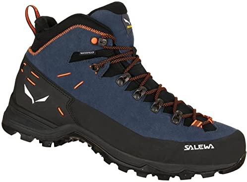 Salewa Herren Alp Mate Winter Mid Wp M Wanderstiefel, Dark Denim Black, 43 EU