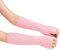 Suxgumoe Women Arm Warmers, Knitted Long Sleeve Fingerless Gloves Mittens Winter Wrist Warmers with Thumb Hole for Ladies Girls (A Pink)