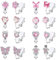 Diamday 8 Paare Niedlich Clip auf Ohrringe für Frauen Mädchen Ohrclips Hypoallergen Schmetterling Blume Sparkled CZ Clip Ohrringe Frauen Mehrfarbig Ohne Ohrlöcher Non-Pierced Ohrringe Set A