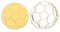 Dekorative 3D-AUSSTECHFORMEN „Fußball“ aus Bio-Kunststoff spülmaschinenfest (Ball)
