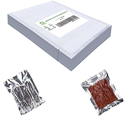 CANLENPK Lot de 100 petits sacs sous vide argentés et transparents, 10 x 15 cm, pour repas, collations, fruits, noix, vapeur, congélation