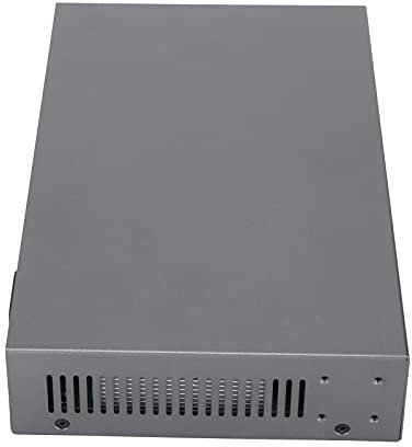 Sxhlseller POE Switch, Full Gigabit RJ45 IEEE 802.3af/at 8 Port SFP 150W Netzwerkgerät IEEE 802.3X Pause Frame für Vollduplex (EU-Stecker)