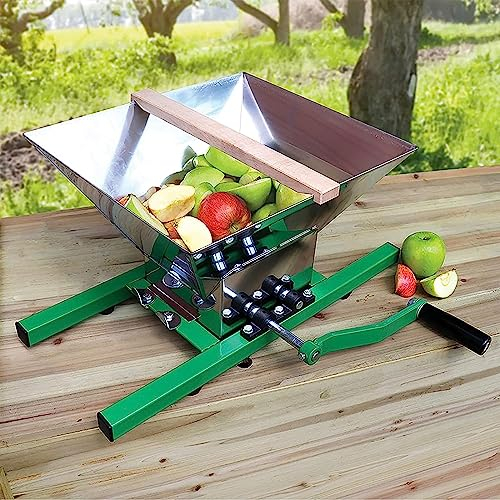 HACSYP Fruchtpresse Obst-Weinpresse, 7 l hausgemachter Apfelwein-Zerkleinerer, manueller Garten-Zerkleinerer, for Pressen von Wein und Apfelwein, abnehmbare Struktur