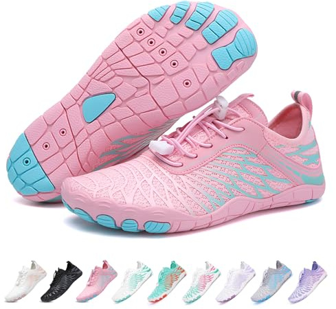 RUYI Unisex Barfuss Schuhe Damen Herren Barfußschuhe, Schnell Trocknend Badeschuhe, Weich Leicht Traillaufschuhe Fitnessschuhe mit rutschfest Sohle & Breiter Zehenbox