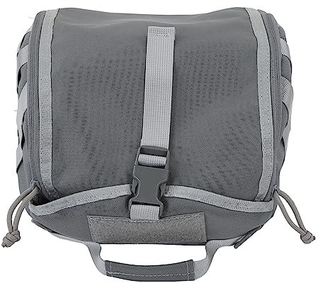 IUIBMI Helmtasche, Motorradhelm-Rucksack mit Kordelzug, Aufbewahrung, Tragetasche, Multifunktionale Motorradhelm-Abdeckung für Training, Motocross, Reiten, Fahrrad, Sport, Wandern, Reisen(Grau)