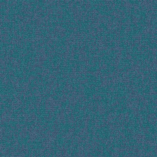 Erismann - Papier peint intissé Martinique Couleur unie Bleu 0,53 x 10,05 m Salon Couloir Bureau Cuisine