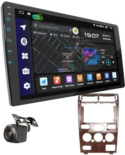 UGAR Android 15 Autoradio kompatibel für Ford Mondeo MK3 2001-2003 9 Zoll Touchscreen-Radio mit kabellosem CarPlay & Android Auto, 8GB+128GB, Bluetooth, WLAN, DSP, DAB+, GPS-Navigation