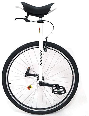 Wheel Trainer Einrad 28 Zoll Erwachsenentrainer Einrad, Big Wheel Einrad für Unisex-Erwachsene/große Kinder/Mutter/Vater/große Menschen mit Einer Körpergröße von 160–195 cm (weiß 28 Zoll)