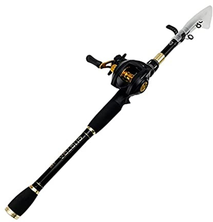 Angel-Set aus Kohlefaser, Angelrute und Rolle, Combos, tragbare Casting-Spinn-Angelrute, 17 + 1BB, Baitcasting-Rolle, Angel-Set, Angelgerät-Set