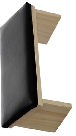 Armlehne für Nageltechnik, abgeschrägtes Design, Maniküre, Holz-PU-Leder, bequeme Nagelpolier-Armlehne, stabile Nagelkunst-Ständer für Zuhause