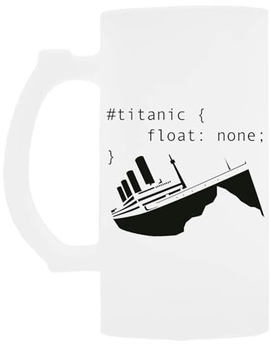 Udaytee Titanic Programming Float Biertrinkbecher Aus Glas Mit Henkel