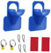 Torribala Lot de 2 supports de tuyau pour piscine hors-sol, accessoires de piscine, tuyaux de piscine pour piscines hors-sol, durables, bleu